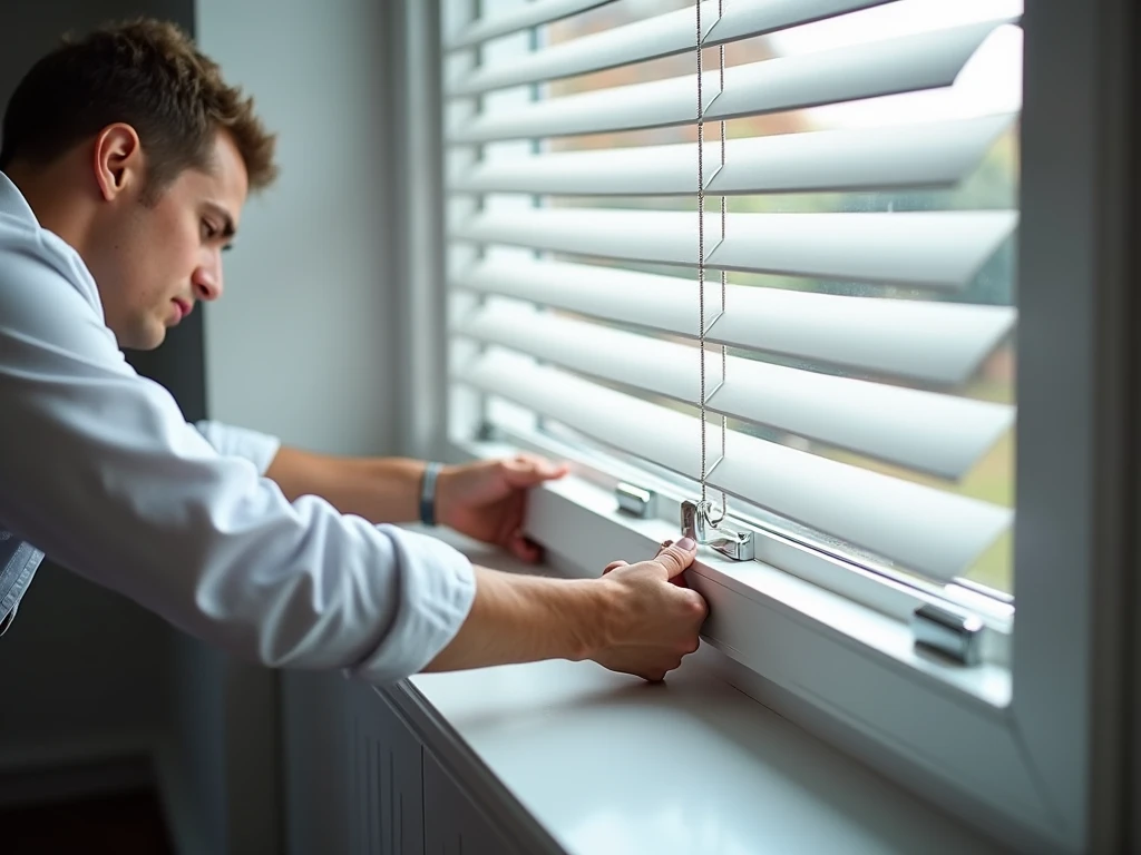 Custom blinds installation