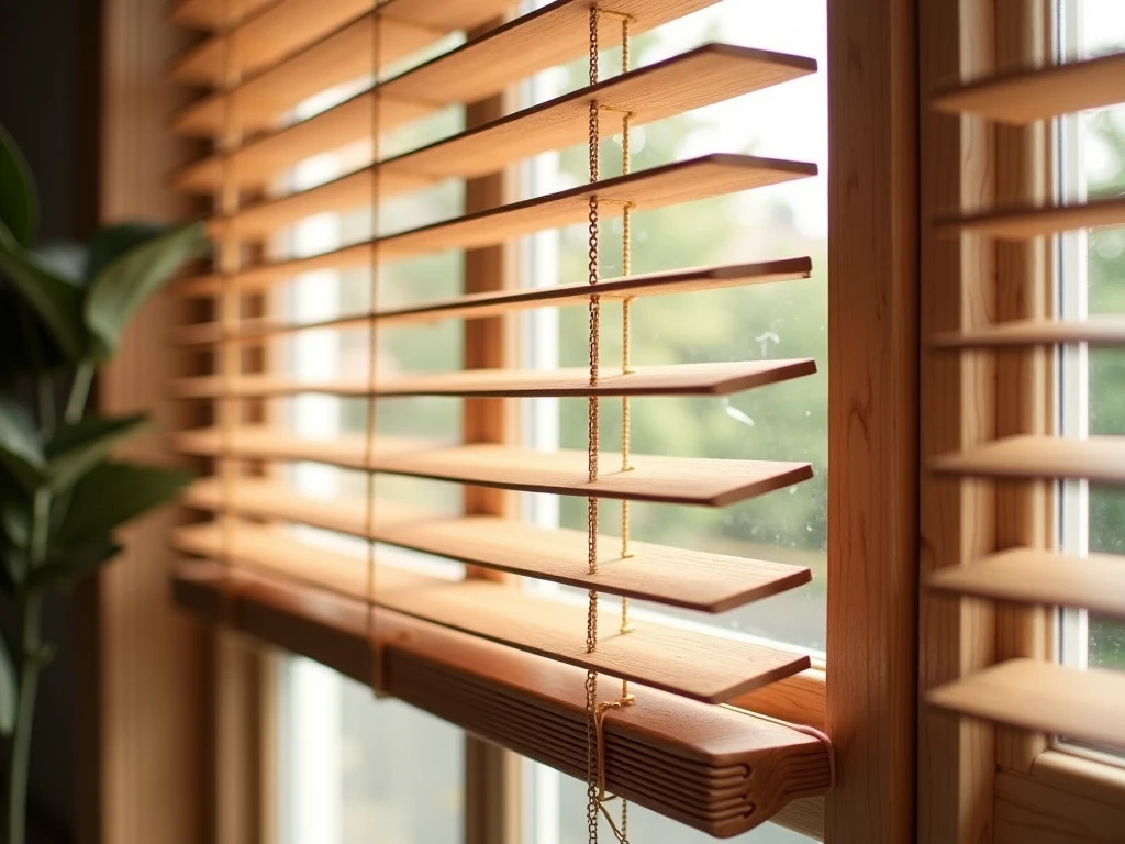 Wooden venetian blind